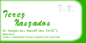 terez naszados business card